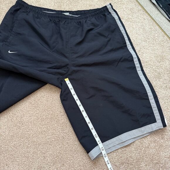 Mens Vintage Nike Swim Trunks Black Drawstring Mesh Lining Board Shorts XXL NWT - Picture 11 of 12
